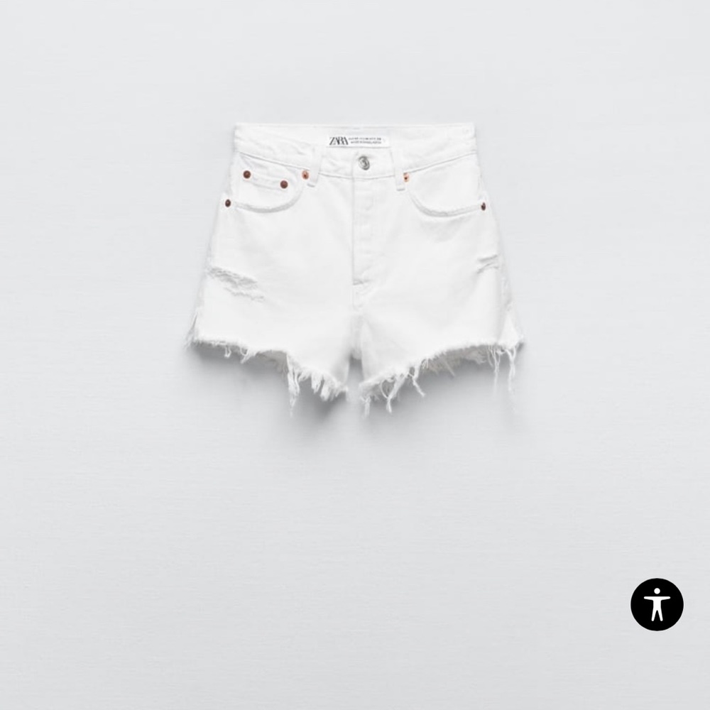 Zara white shorts